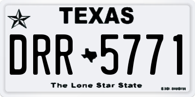TX license plate DRR5771