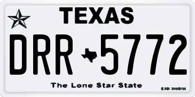 TX license plate DRR5772