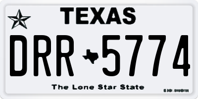 TX license plate DRR5774