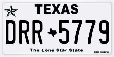 TX license plate DRR5779