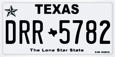 TX license plate DRR5782