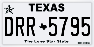 TX license plate DRR5795