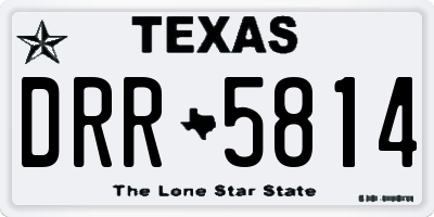 TX license plate DRR5814