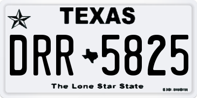TX license plate DRR5825