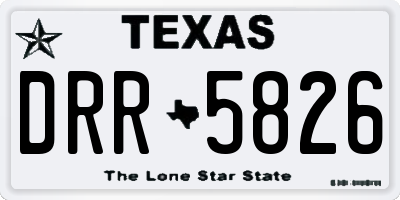 TX license plate DRR5826