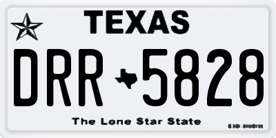 TX license plate DRR5828