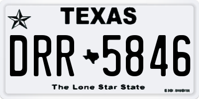 TX license plate DRR5846