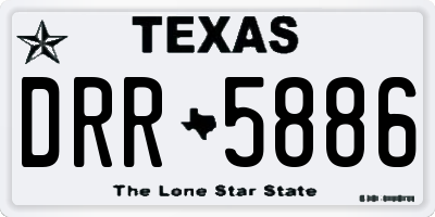 TX license plate DRR5886