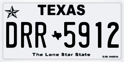 TX license plate DRR5912