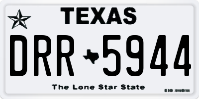 TX license plate DRR5944