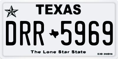 TX license plate DRR5969