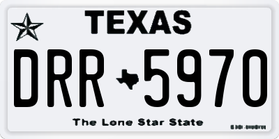 TX license plate DRR5970
