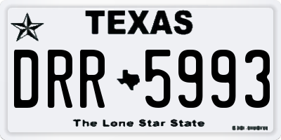 TX license plate DRR5993