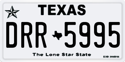 TX license plate DRR5995