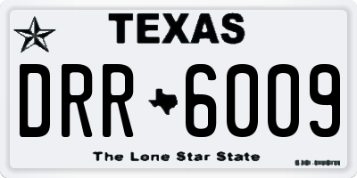 TX license plate DRR6009