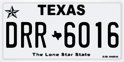TX license plate DRR6016