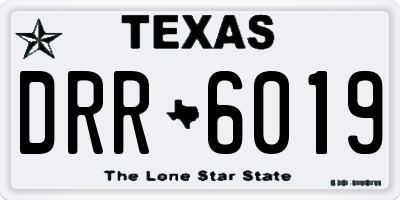 TX license plate DRR6019