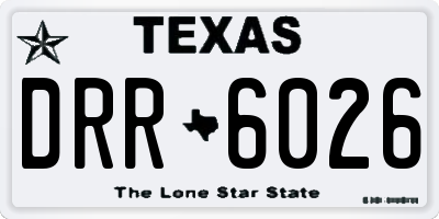 TX license plate DRR6026