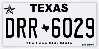 TX license plate DRR6029