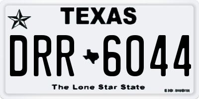 TX license plate DRR6044