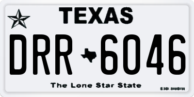 TX license plate DRR6046
