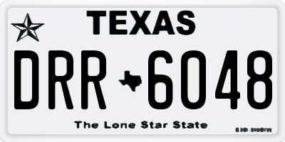 TX license plate DRR6048
