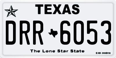 TX license plate DRR6053