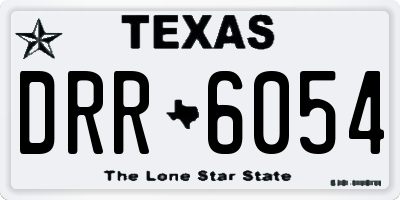 TX license plate DRR6054