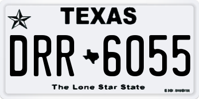 TX license plate DRR6055