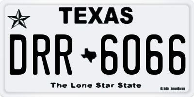 TX license plate DRR6066