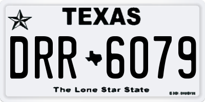 TX license plate DRR6079