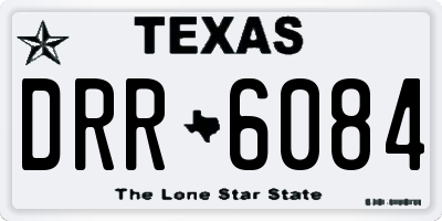 TX license plate DRR6084