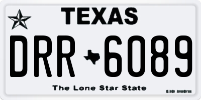 TX license plate DRR6089