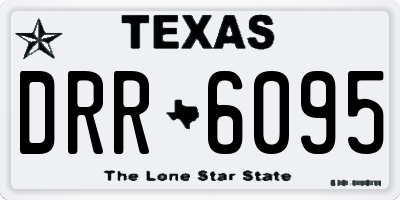 TX license plate DRR6095