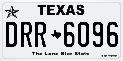 TX license plate DRR6096