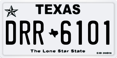 TX license plate DRR6101