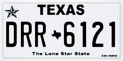 TX license plate DRR6121