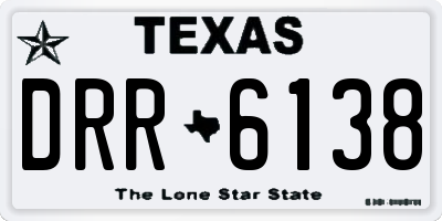 TX license plate DRR6138