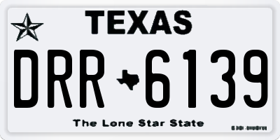 TX license plate DRR6139
