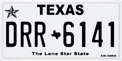 TX license plate DRR6141