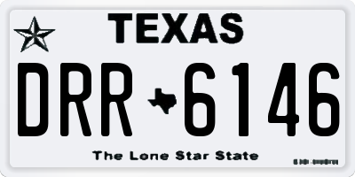 TX license plate DRR6146