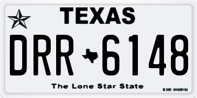 TX license plate DRR6148