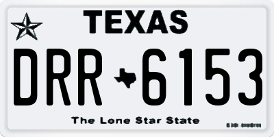 TX license plate DRR6153