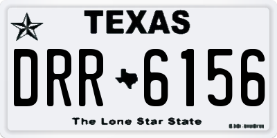 TX license plate DRR6156