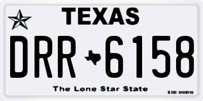 TX license plate DRR6158