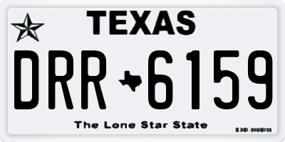 TX license plate DRR6159