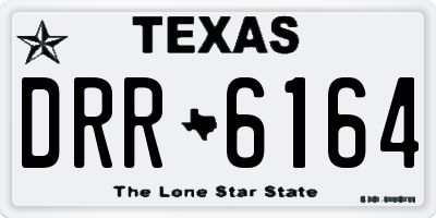 TX license plate DRR6164