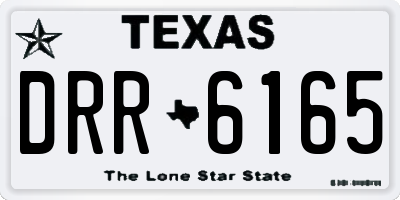 TX license plate DRR6165