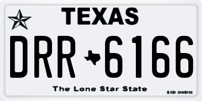 TX license plate DRR6166