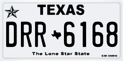 TX license plate DRR6168